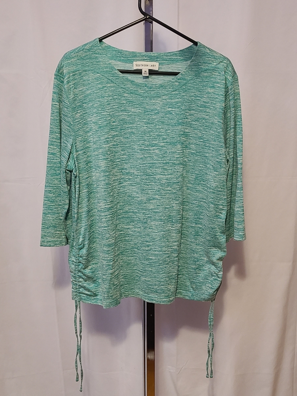 Southern Lady Green Patterned Top